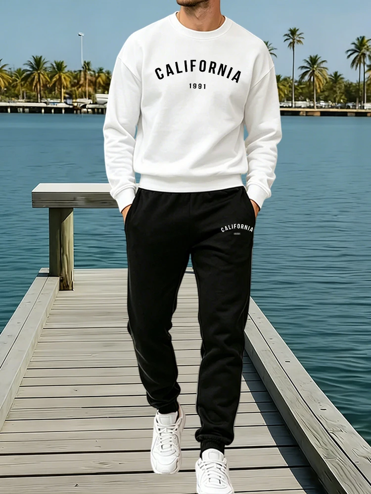 Winter Clothing Pants - Мужской спортивный костюм: повседневный свитшот с