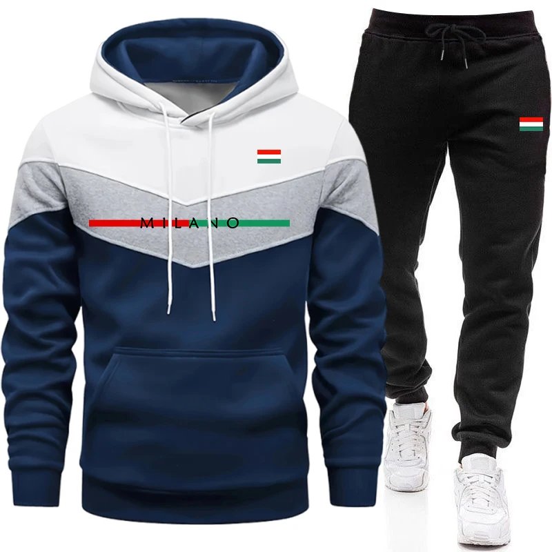 Winter Clothing Pants - Качественный мужской спортивный костюм: повседневный трехцветный
