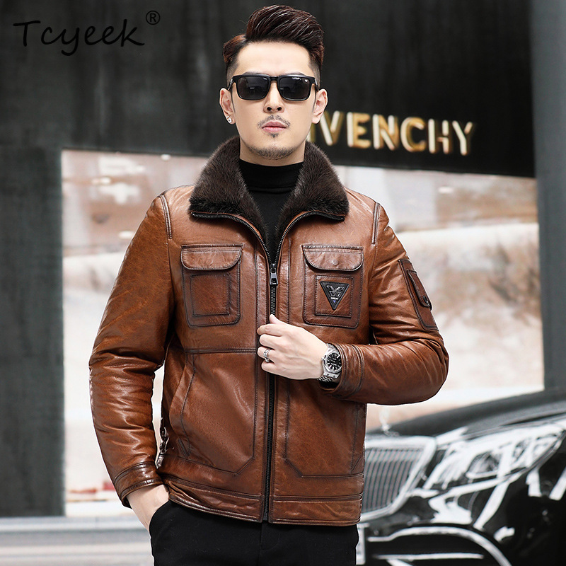 Куртка мужская Tcyeek из натур – обзор и цена Winter Clothing Layers